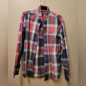 Men's Joules colorful plaid dress shirt